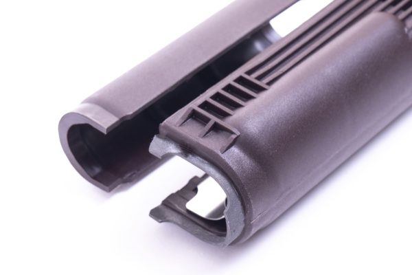 Arsenal Plum Polymer Handguard Set with Stainless Steel Heat Shield for Milled Receiver