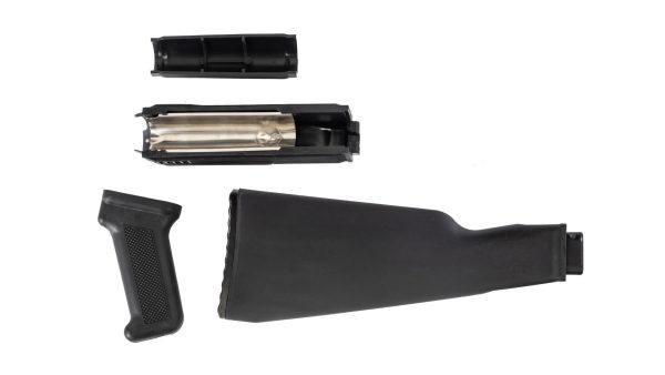 Arsenal Black Polymer Stock Set with Stainless Steel Heat Shield for Milled Receivers