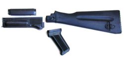 Arsenal 4 Piece NATO Length Black Polymer Stock Set