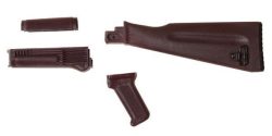 Arsenal 4 Piece Plum AK47 / AK74 NATO Length Stock Set for Stamped Fixed Receivers