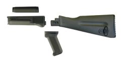 Arsenal 4 Piece OD Green Warsaw Length Mil Spec Buttstock Set for Stamped Receivers