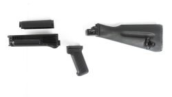 Arsenal 4 Piece Black Warsaw Length Mil Spec Buttstock Set for Stamped Receivers