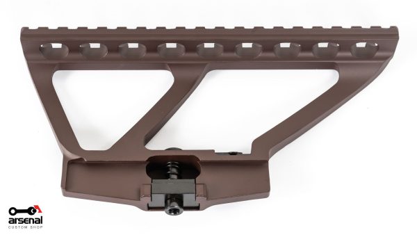 Arsenal Scope Mount with Plum Cerakote for AK Variant Rifles with Picatinny Rail