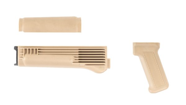 Arsenal Desert Sand Polymer Handguard and Pistol Grip Set for Stamped Receiver