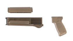 Arsenal FDE Polymer Handguard and SAW Style Pistol Grip Set for Milled Receiver