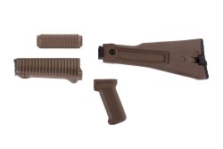 Arsenal US 4 Piece FDE Left Side Folding Buttstock & Handguard Set Stamped Receivers